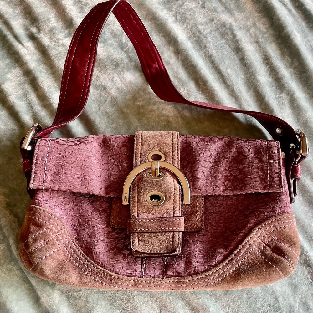 Coach Burgundy Hobo Shoulder Bag